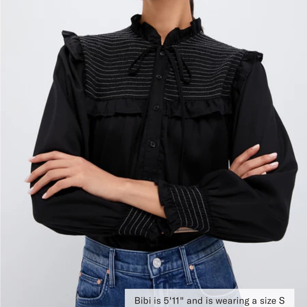 Black Long sleeve Nicolette shirt NWT